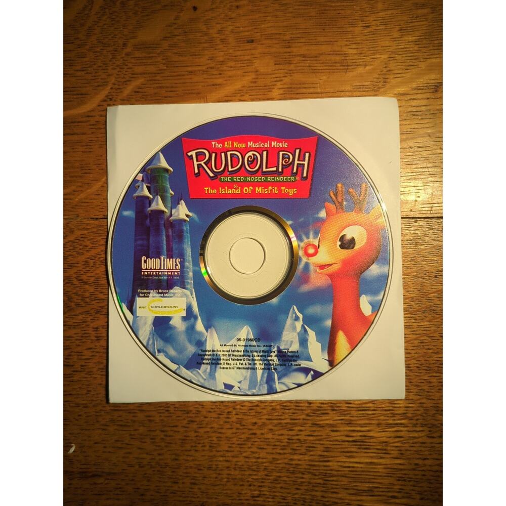 Rudolph the Red-Nosed Reindeer the Island of Misfit Toys (DVD, 2001) Disc Only
